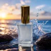30ml waist-cinching golden spray transparent glass bottle perfume, portioned Specification image